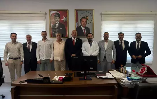 Türkiye Muhtarlar Konfederasyonu Başkanı Delibalta'dan Defne Devlet Hastanesine ziyaret