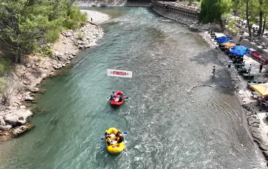 Tunceli'de Rafting Şampiyonası Heyecanı