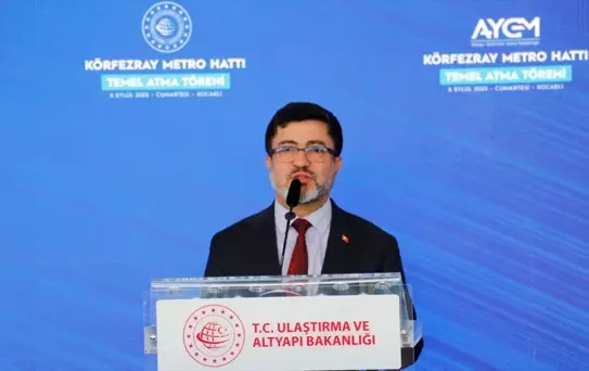 Ulaştırma ve Altyapı Bakanı Uraloğlu, Körfezray Metro Hattı Temel Atma Töreni'nde konuştu Açıklaması