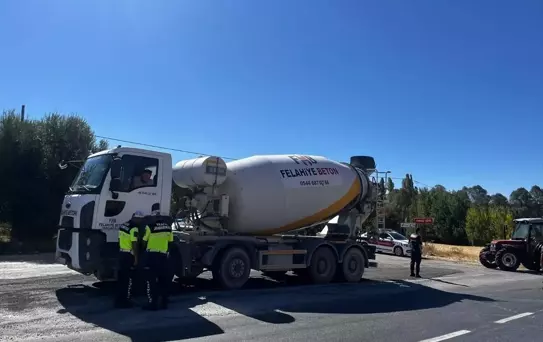 Yozgat'ta Yük Taşıyan Araçlara Denetim