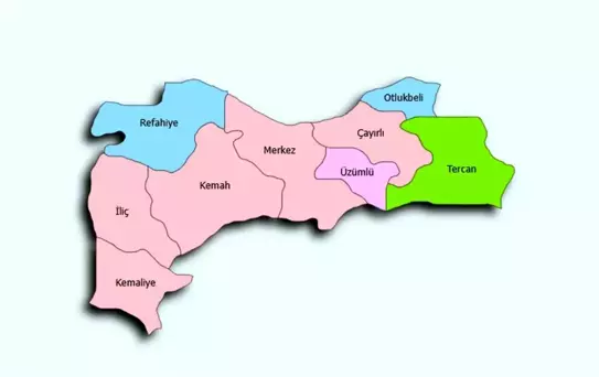 Erzincan'da 2 vali yardımcısı, 4 kaymakam değişti