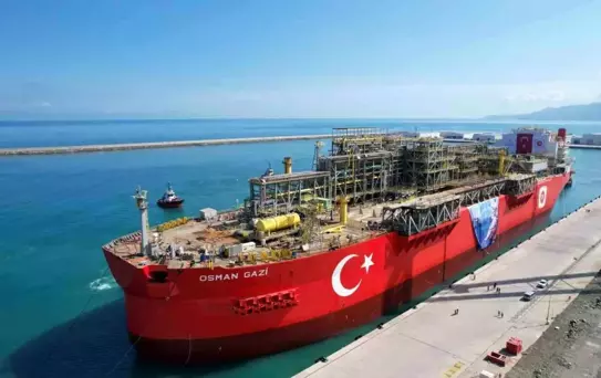 Osman Gazi Gemisi Filyos Limanı'nda