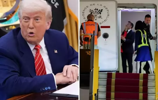 Trump'tan karısından tokat yiyen Macron'a ilginç evlilik tavsiyesi: Kapıyı kapalı tut