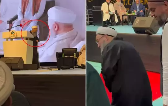 Programa damga vuran an! Cübbeli Ahmet, katılımcılar arasında onu görünce sahneden indi