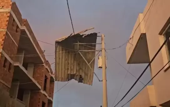 Kızıltepe'de Şiddetli Fırtına