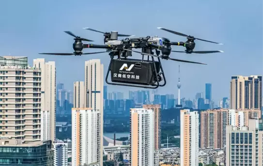 Wuhan'da Yeni Drone Rotaları Faaliyete Geçti