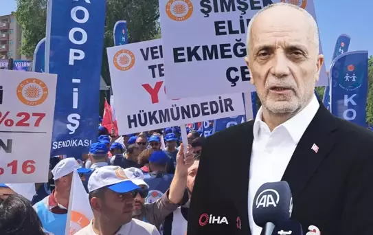 Bakanlığın önüne tabut bırakan Türk-İş'ten grev kararı
