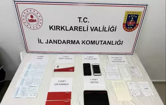 Kırklareli'nde Tefecilik Operasyonu