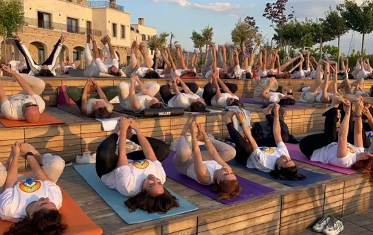 Kapadokya'da Uluslararası Yoga Günü Etkinliği