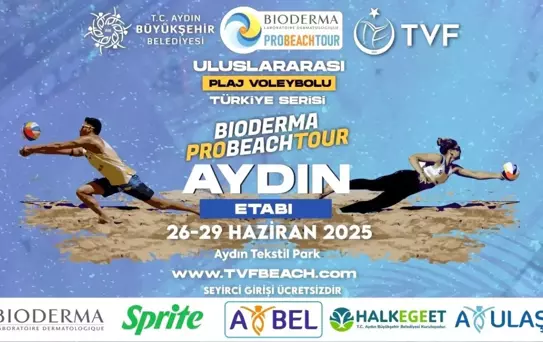 Aydın'da Uluslararası Plaj Voleybolu Türkiye Serisi Heyecanı