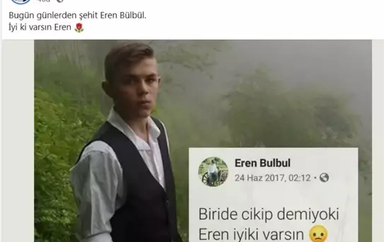 Eren Bülbül'ün 8 yıl önceki sosyal medya paylaşımı yeniden gündemde