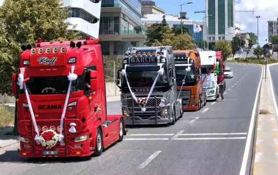 Tırlarla Düğün Konvoyu