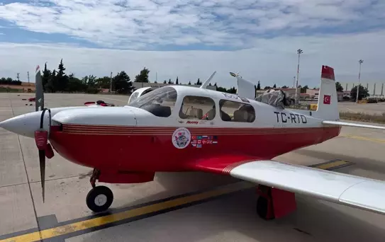 Bayburt'ta Özel Jet Düştü