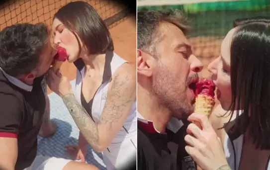 Emre Altuğ'dan cesur klip Partneriyle aynı dondurmayı paylaştı