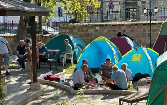 Kırkpınar'da Çadırda Konaklama Geleneği