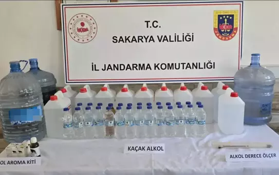 Sakarya'da Sahte İçki Operasyonu