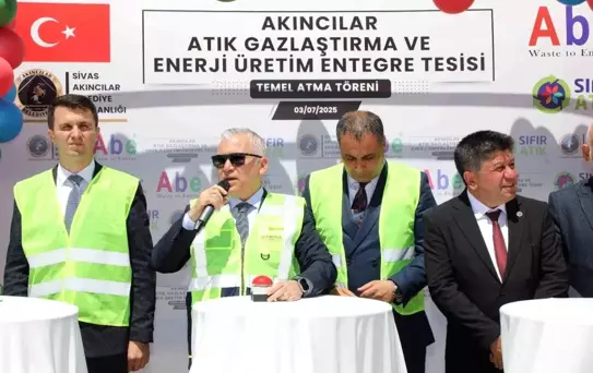 Sivas'ta Türkiye'nin İlk Atık Gazlaştırma ve Enerji Üretim Tesisi Temeli Atıldı