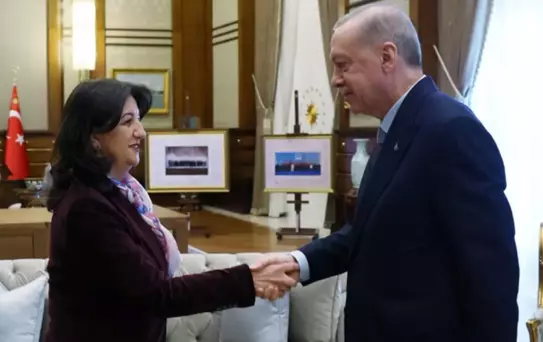 Cumhurbaşkanı Erdoğan ile DEM Parti heyeti arasındaki görüşme sona erdi