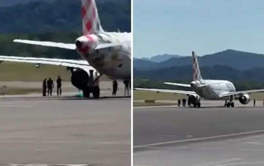 Havalimanına izinsiz giriş yapan adam, uçak motoruna kapılıp hayatını kaybetti