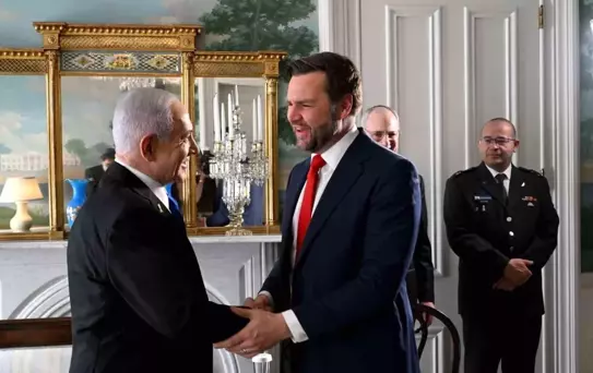 Netanyahu Washington'da Vance ile Görüştü