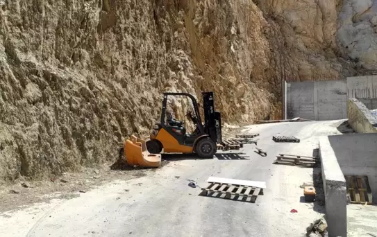 Forklift Kazasında A ağır Yaralandı