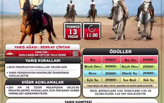 Tavas'ta Rahvan At Yarışları Heyecanı