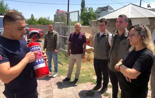Iğdır'da DKMP Personeline Yangın Güvenliği Eğitimi Verildi