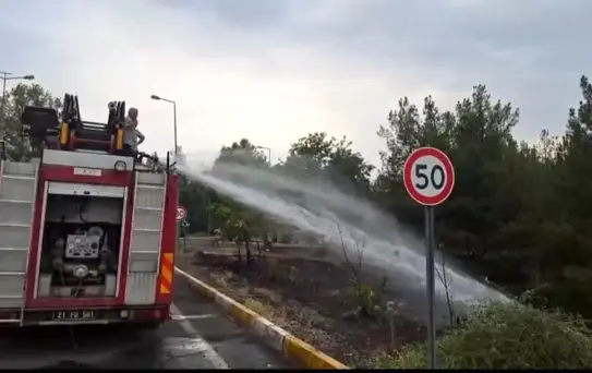 Diyarbakır'da Dicle Üniversitesi'nde Yangın