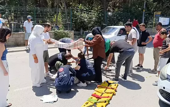 İnegöl'de Bisikletli Yaşlı Adam Yaralandı