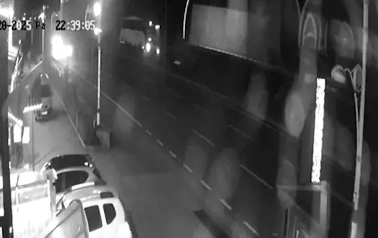 Rize'de Otobüs Kazası Anı Güvenlik Kamerasında