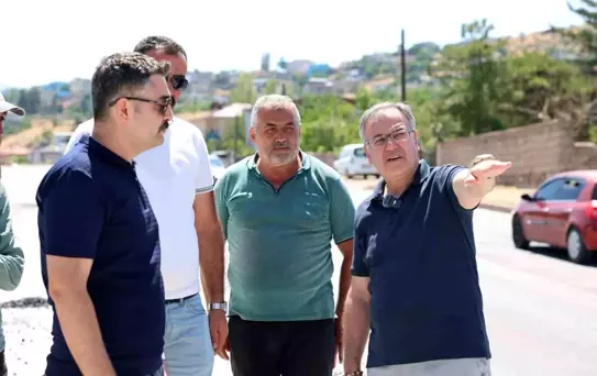 Hacılar'da Kayseri Caddesi Yenileme Çalışmaları Tamamlanıyor