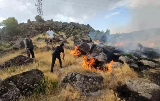 Bitlis'te Korkutan Yangın