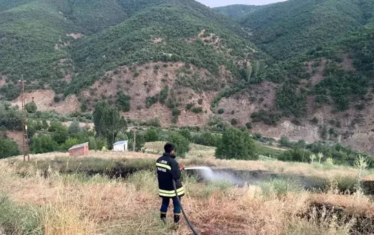 Bingöl'de örtü yangını söndürüldü