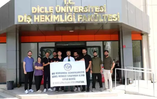 Diyarbakır'da Diş Hekimlerinden İş Bırakma Eylemi