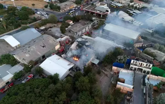 Kartal'da Film Platosunda Yangın