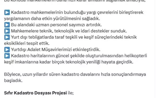 Sıfır Kadastro Projesi ile 12.887 Karar