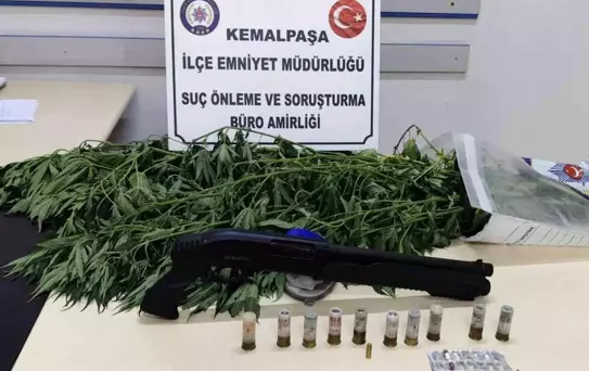 Firarinin Bahçe Evinde Hint Keneviri Ele Geçirildi