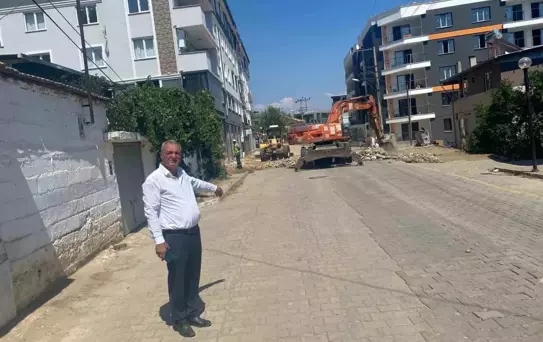 Sultanhisar'da Parke Taşı Döşeme Çalışmaları Devam Ediyor