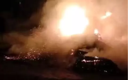 Hatay'da Samanlıkta Yangın Çıktı