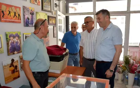 Esnaf Ziyaretlerine Devam Eden AYESOB Başkanı Künkcü, Germencik'te Moral Buldu