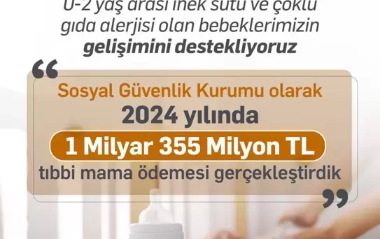 Bebeklere Tıbbi Mama Desteği