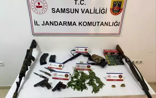 Samsun'da Silah Operasyonu: 5 Gözaltı