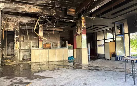Diyarbakır'da Kahvehanede Yangın