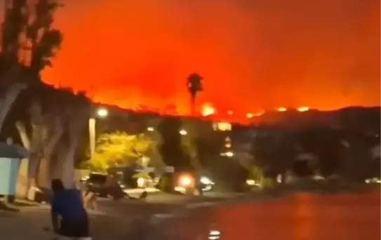 Yunanistan'da Orman Yangınları