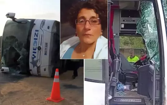 Otobüs kazasında ölen kadının yola çıkmadan önce yaptığı paylaşımı kahretti