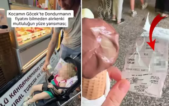 Dondurmaya ödediği para öyle böyle değil