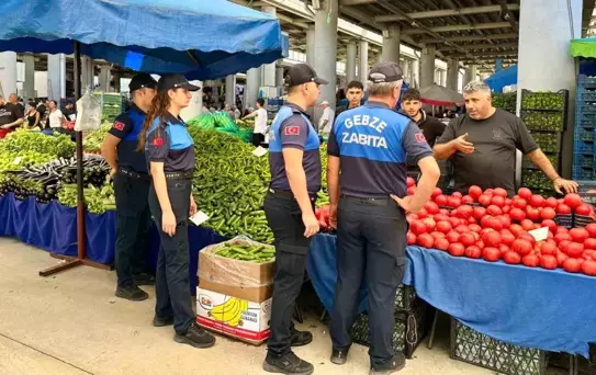 Gebze'de Zabıta Ekiplerinden Pazar Yerlerine Rutin Denetim