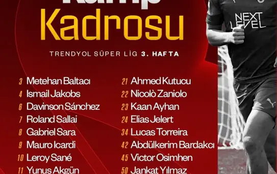 Galatasaray'ın Kayseri Maçında Barış Alper Yok