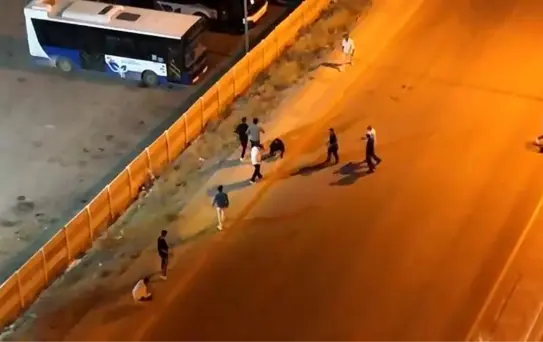 Elazığ'da Dron ile Kayıt Altına Alınan Kavga