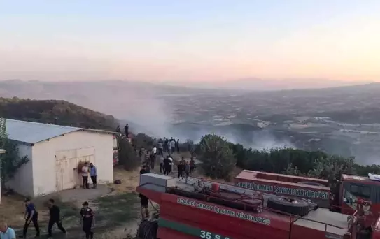 Manisa'da Orman Yangınına Müdahale